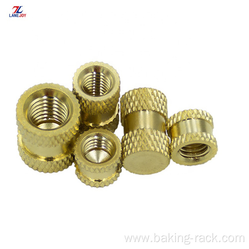 Custom Round plastic M8Brass knurled cap nut